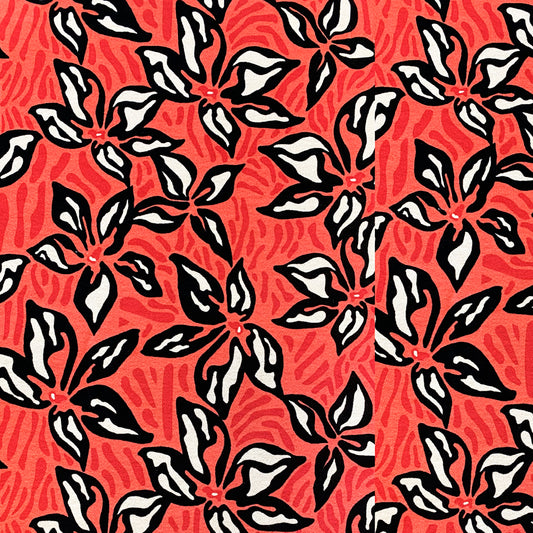 Tela Jersey Punto Color Rayón Spandex Crep Print Sandalo