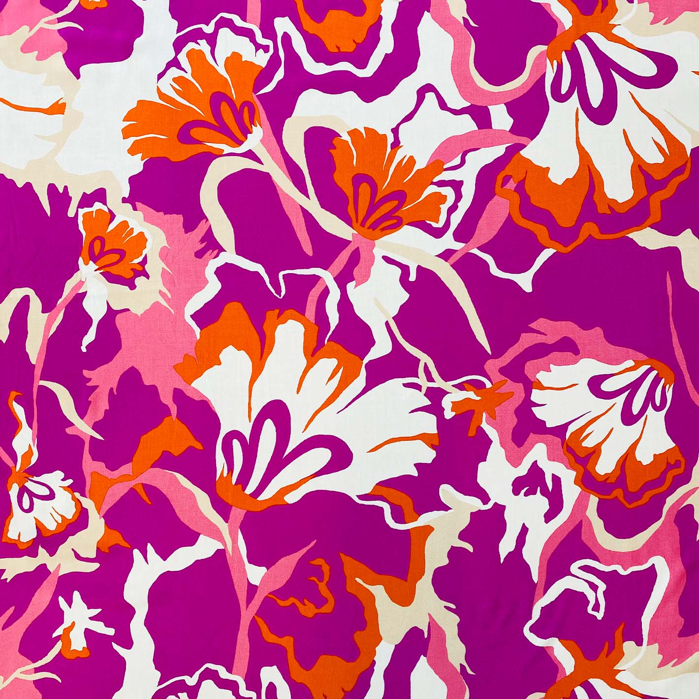 Tela Plana Estampada Viscosa Rayón Paradise Renata