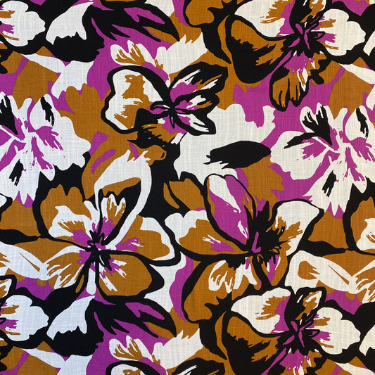 Tela Plana Estampada Texturizada Martinica Print Dell