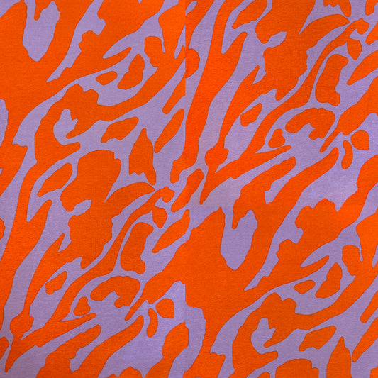 Tela Jersey Punto Color Rayón Spandex Crep Print Cardamomo