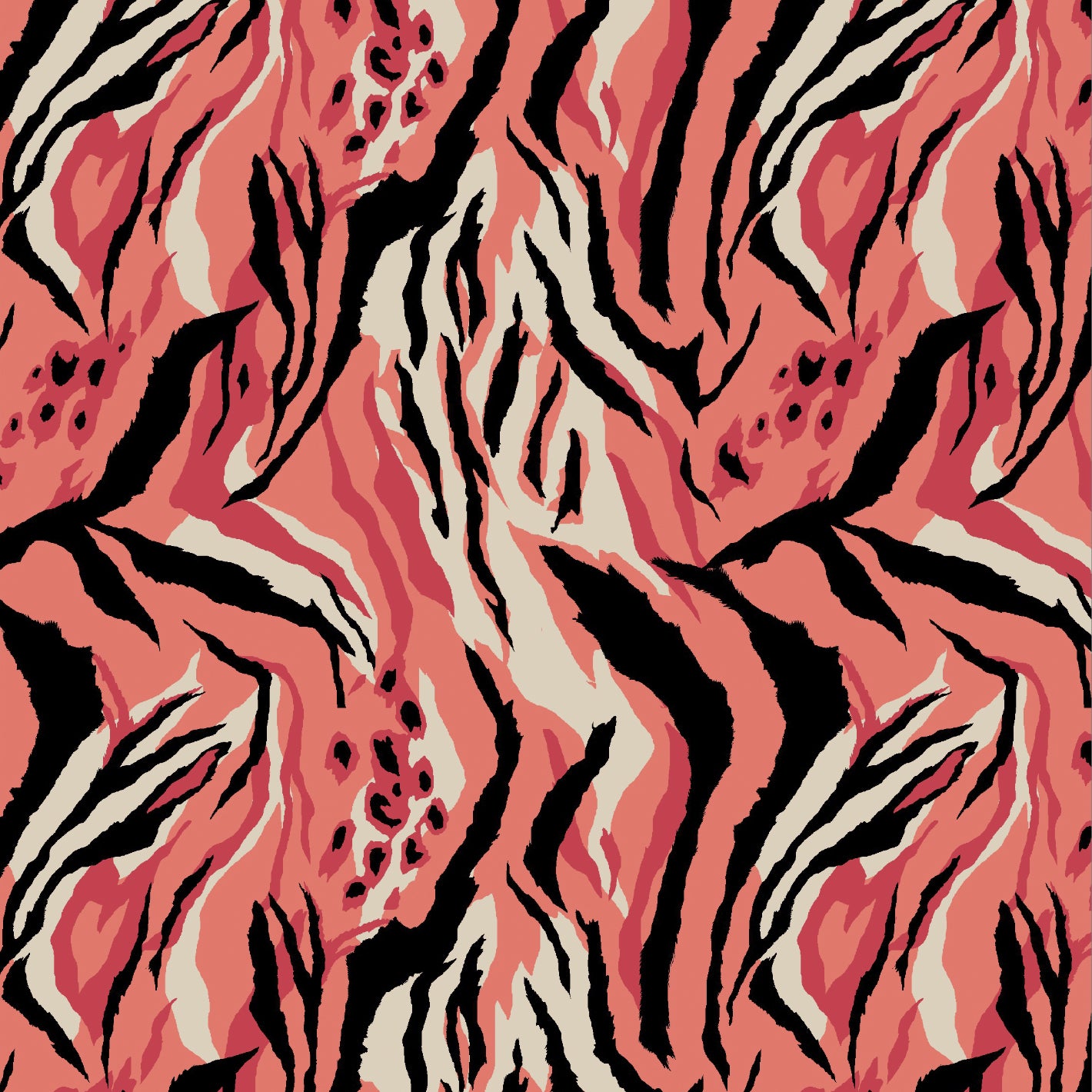 Tela Plana Estampada Texturizada Martinica Print Chiara