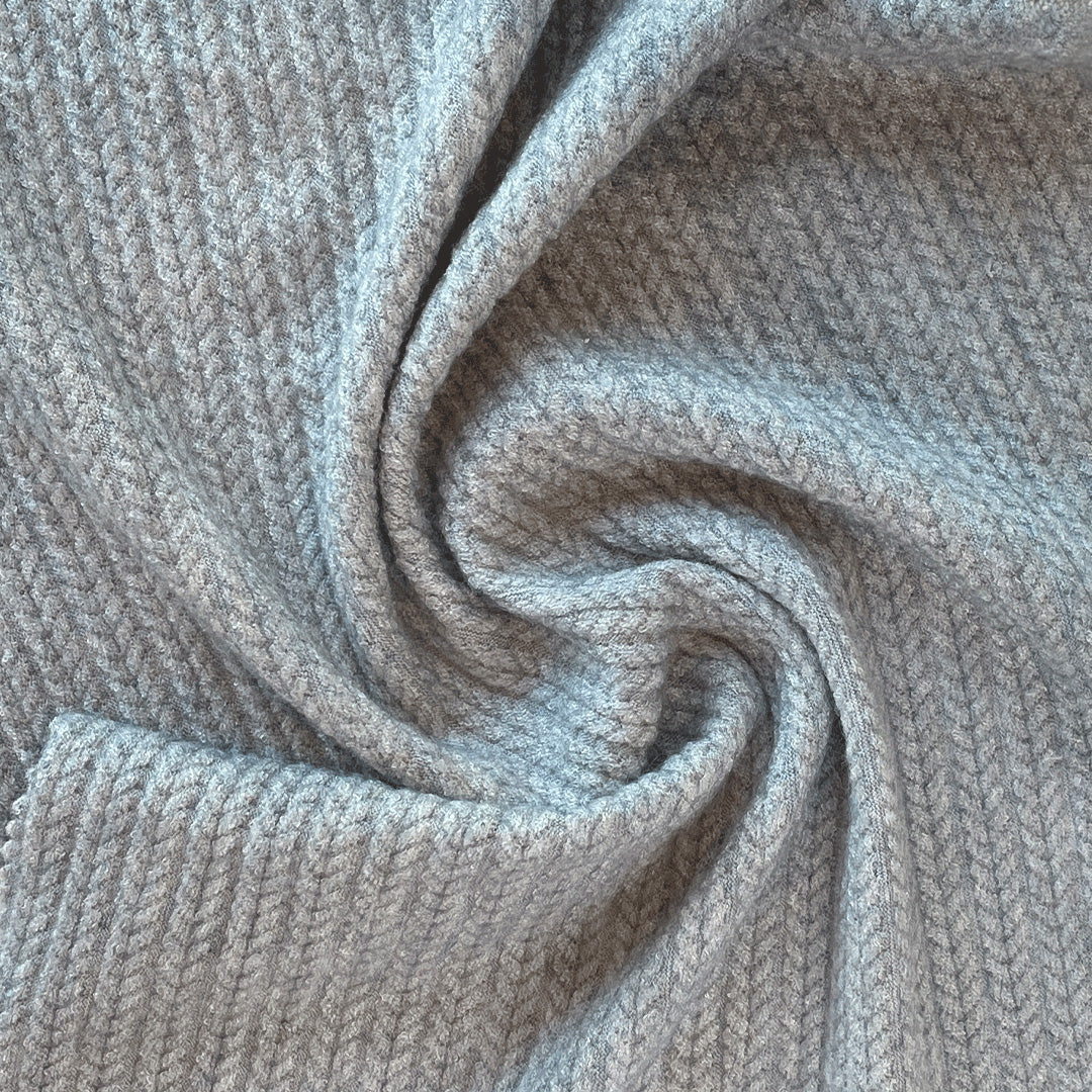 Tela Jersey Punto Poliéster Rayon Trenzado Bruna Cable