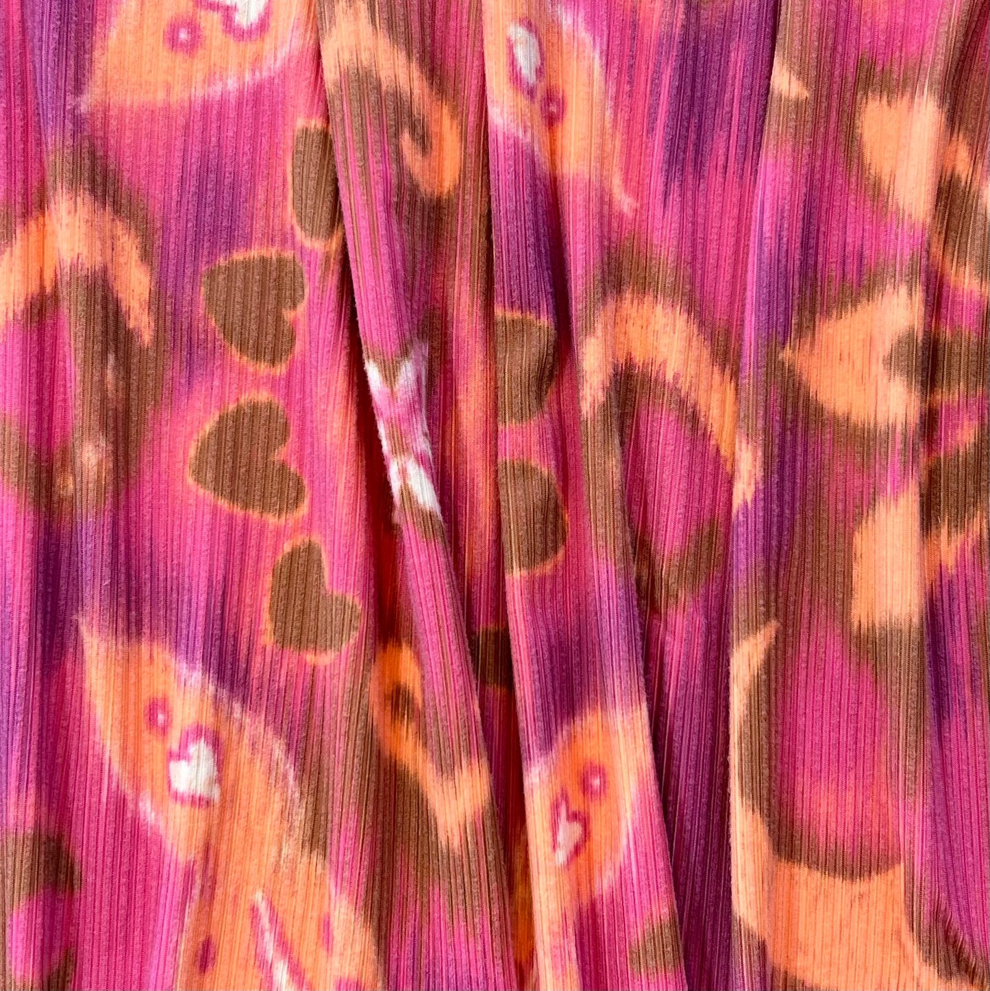 Tela Punto estampado Angora print Fleur