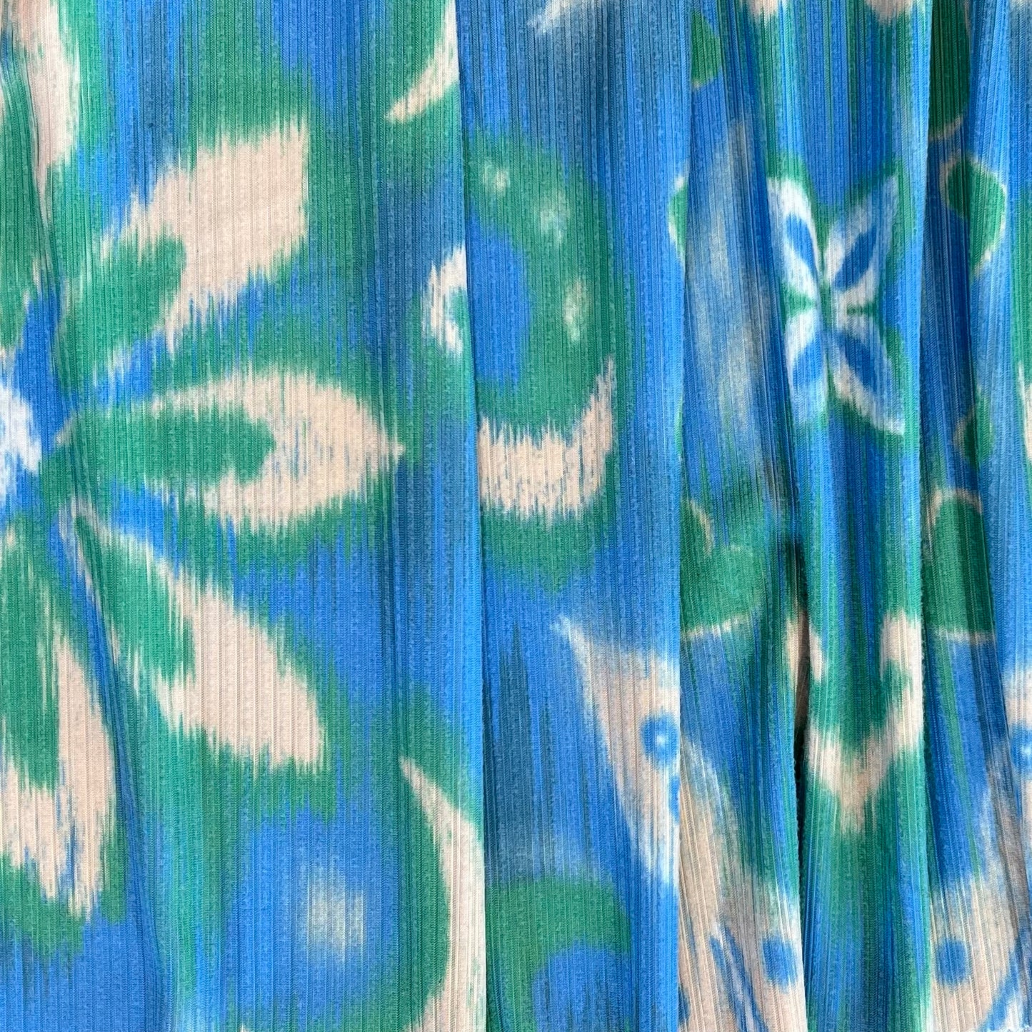 Tela Punto estampado Angora print Fleur