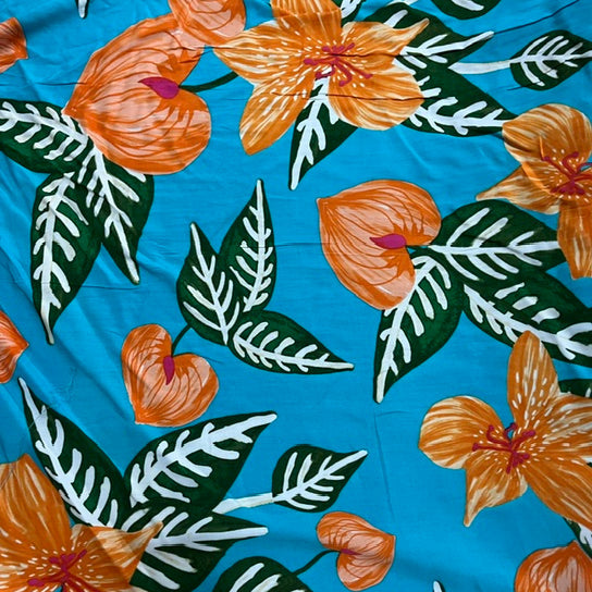 Tela Plana Estampada Viscosa Rayón Paradise ro784