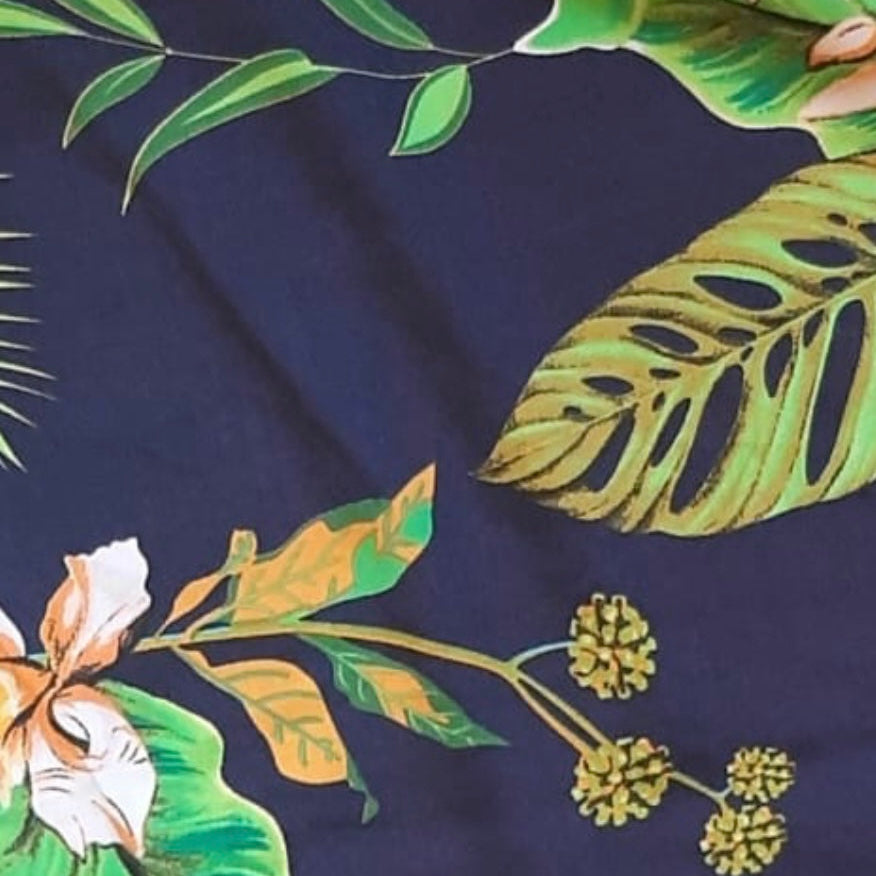 Tela Plana Estampada Viscosa Rayón Caribean 7808yd