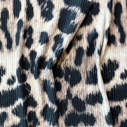 Tela Punto estampado Angora print Leo #2