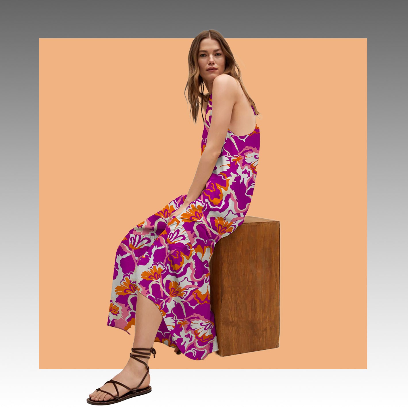 Tela Plana Estampada Viscosa Rayón Paradise Renata