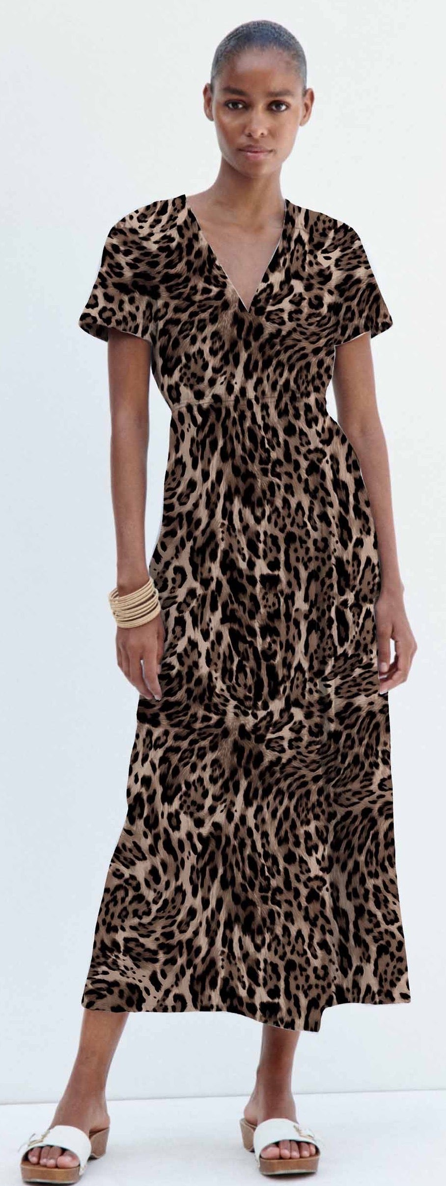 Tela Punto Rib Estampado Guepardo #37