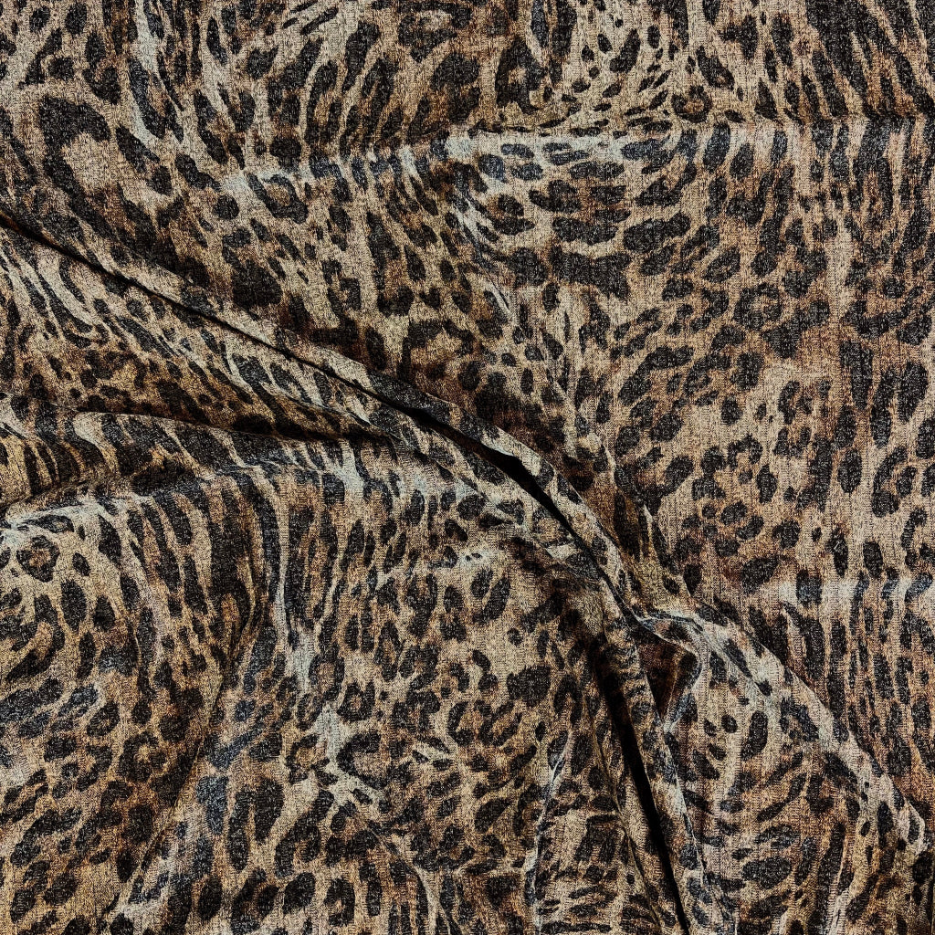 Tela Punto Rib Estampado Guepardo #25