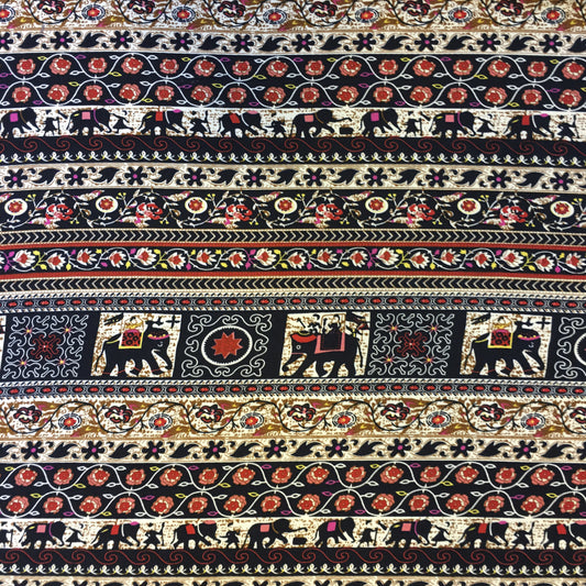 Tela Plana Estampada Viscosa Rayón Georgia Print 25