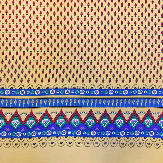 Tela Plana Estampada Viscosa Rayón Georgia Print 317 Yellow