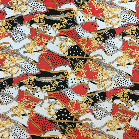 Tela Plana Estampada Poliéster Gasa Chiffon 495