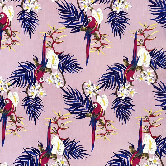 Tela Plana Estampada Viscosa Rayón Texturizada Rayon Slub 071