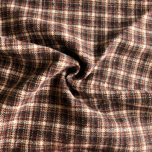 Tela Fantasía Color Poliéster Lana Fancy Tweed