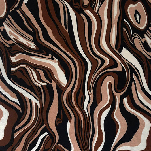 Tela Jersey Punto Estampada Poliéster Spandex Lycra Animal Knit d#6