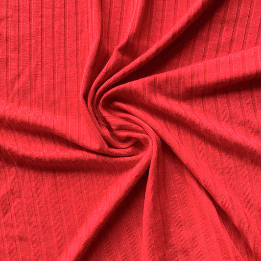 Tela Jersey Punto Color Rayón Spandex Rib Canuton Sicilia