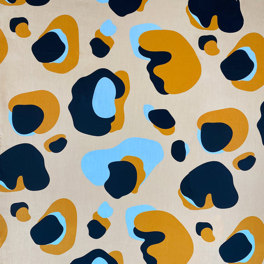 Tela Plana Estampada Viscosa Rayón Paradise 57bp