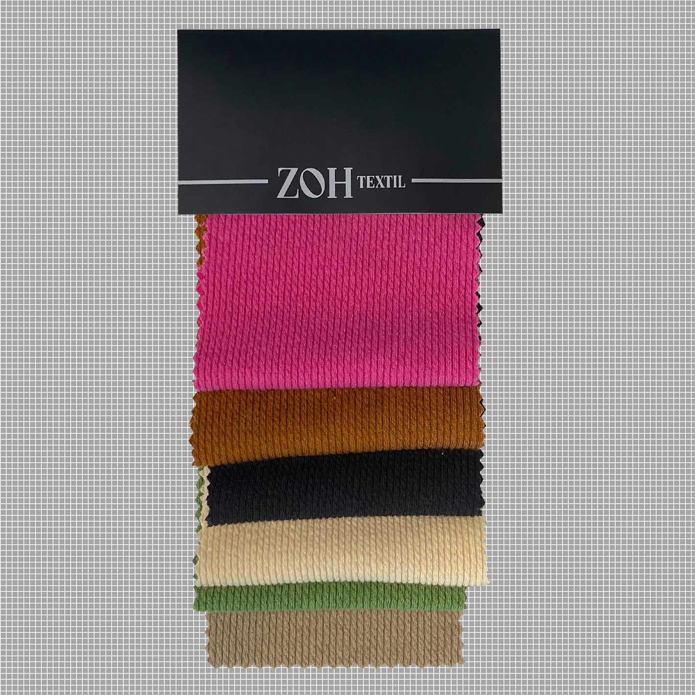Muestrario Tela Jersey Rib Poliéster Spandex Morley