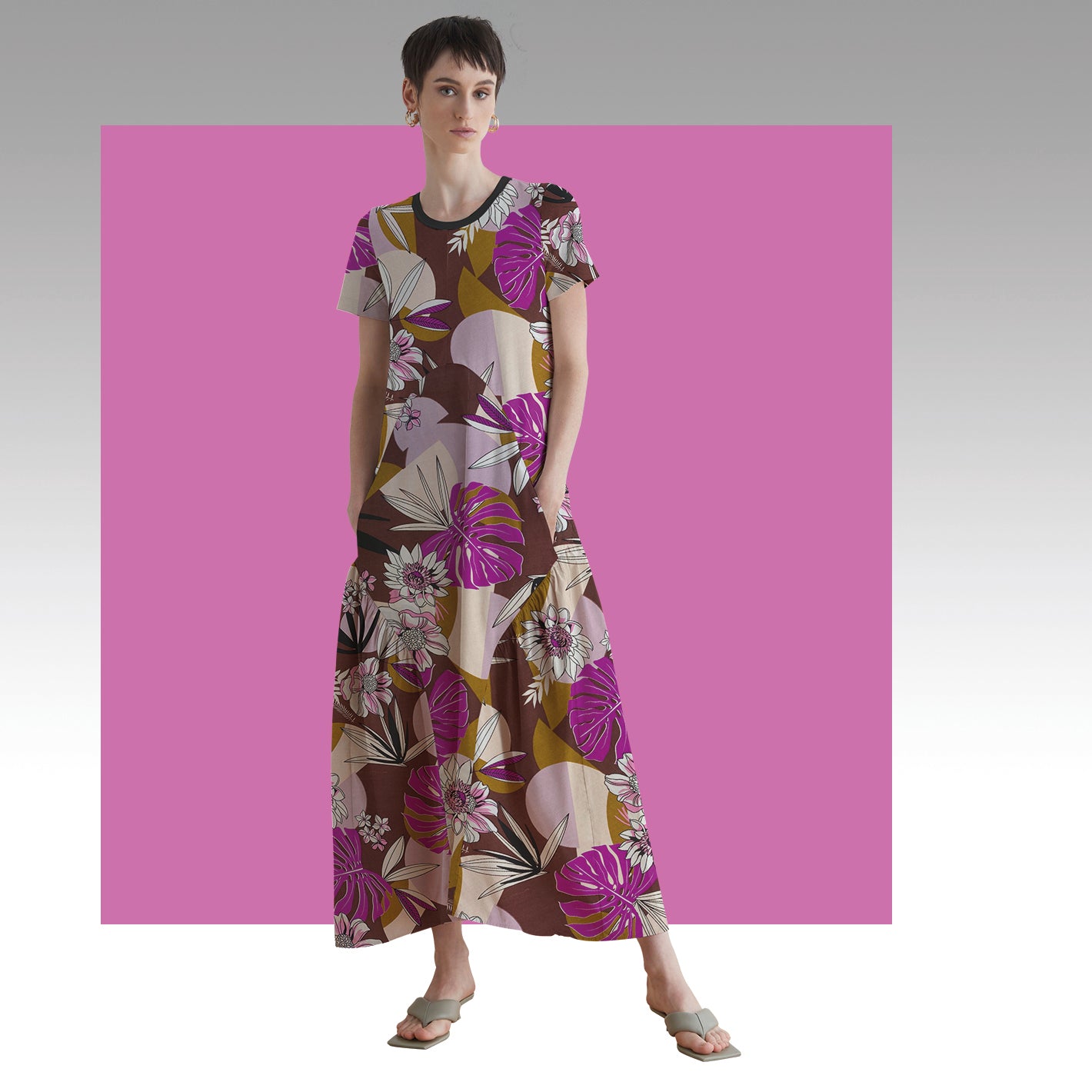 Tela Plana Estampada Viscosa Rayón Caribean 856yd