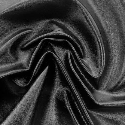 Tela Jersey Punto Poliéster PU Ecocuero Brillo Rock