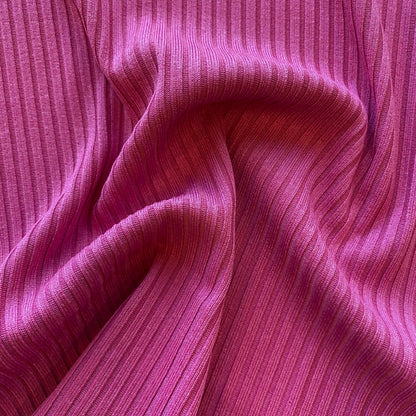 Tela Jersey Punto Color Poliéster Spandex Canutón Donna