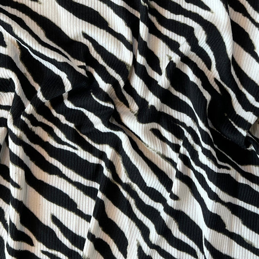 Tela  Punto Canutón cebra 007