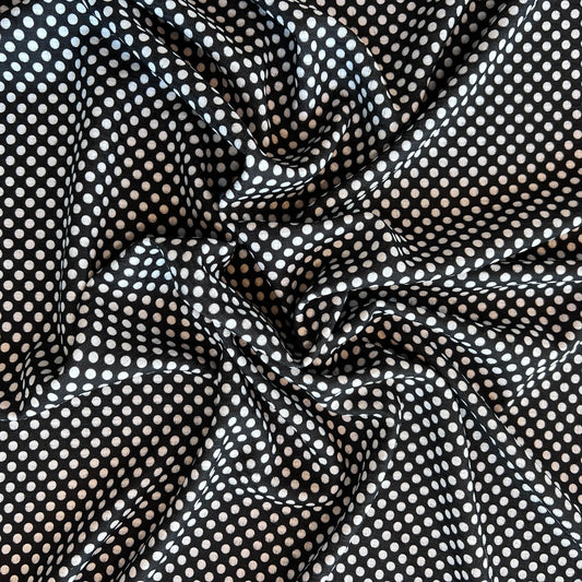 Tela Plana Color Poliéster Crep Cey Jacquard print Dot #4