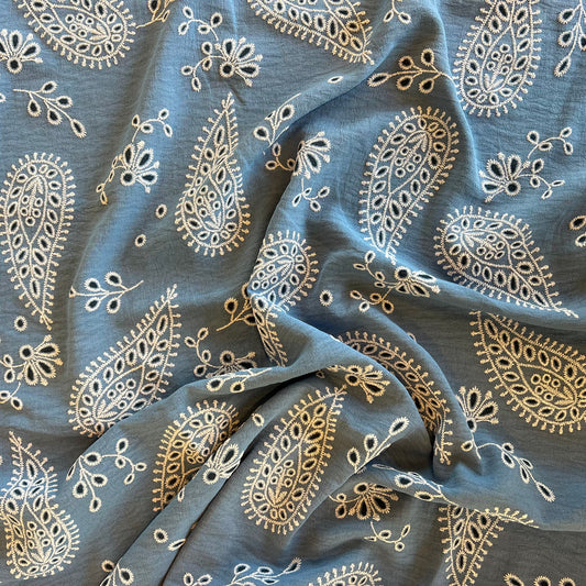 TELA PLANA CREP MICRO ARRUGA CEYLAND EMBROIDERY