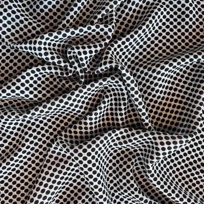 Tela Plana Color Poliéster Crep Cey Jacquard print Dot #4