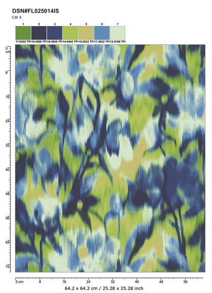 Tela Punto estampado Angora print Costa