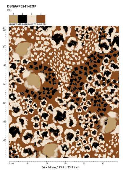 Tela Punto estampado Angora print Danan