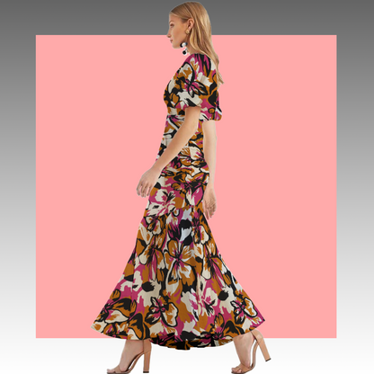 Tela Plana Estampada Texturizada Martinica Print Dell