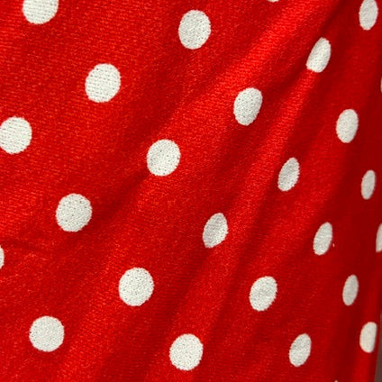 Tela Jersey Punto Color Rayón Spandex Modal lunares Aleria 309
