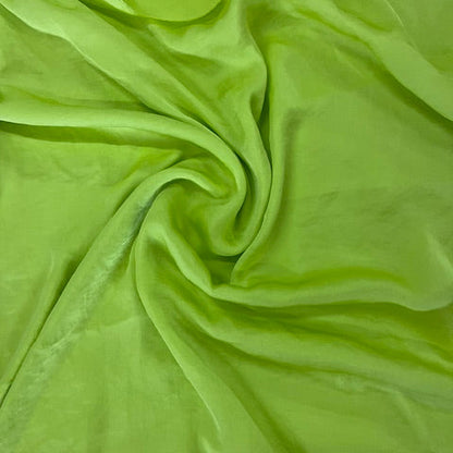 Tela Plana Color Poliéster Satin Seda Efecto Arrugas Fiji