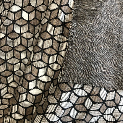 Tela Poliéster Rayón Spandex Jacquard Punto Diamond