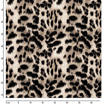 Tela Punto estampado Angora print Leo #2