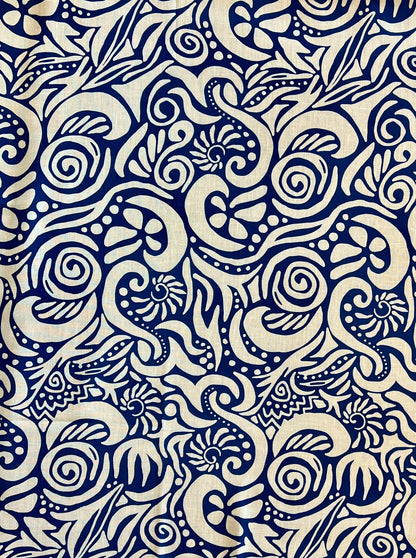 Tela Linen Print #023 Mediterraneo