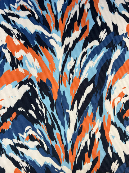 Tela Punto estampado Angora print Lucrecia