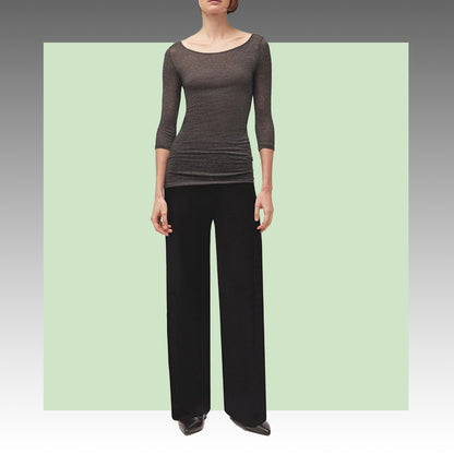 Tela Jersey Punto Melange Poliéster Lino Sevilla