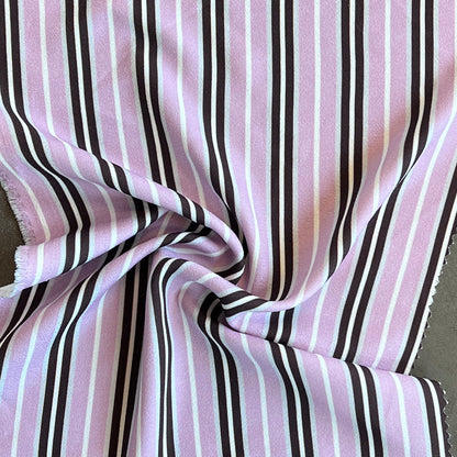 Tela Plana Color Poliéster Spandex Moss Crep  Print Raya #4