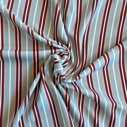 Tela Plana Color Poliéster Spandex Moss Crep  Print Raya #4