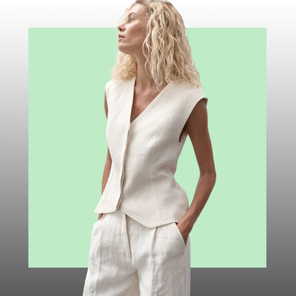 Tela Plana Color Poliéster Rayón Lino Recycle