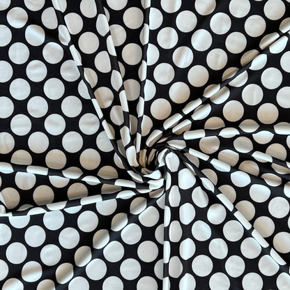 Tela Jersey Punto Color Poliéster Spandex Lycra Fría Ronda print Dot #5