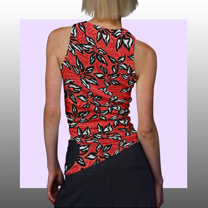 Tela Jersey Punto Color Rayón Spandex Crep Print Sandalo