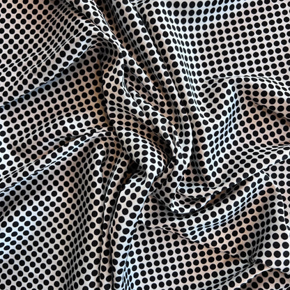 Tela Plana Color Poliéster seda Argel Satin Print Dot #4
