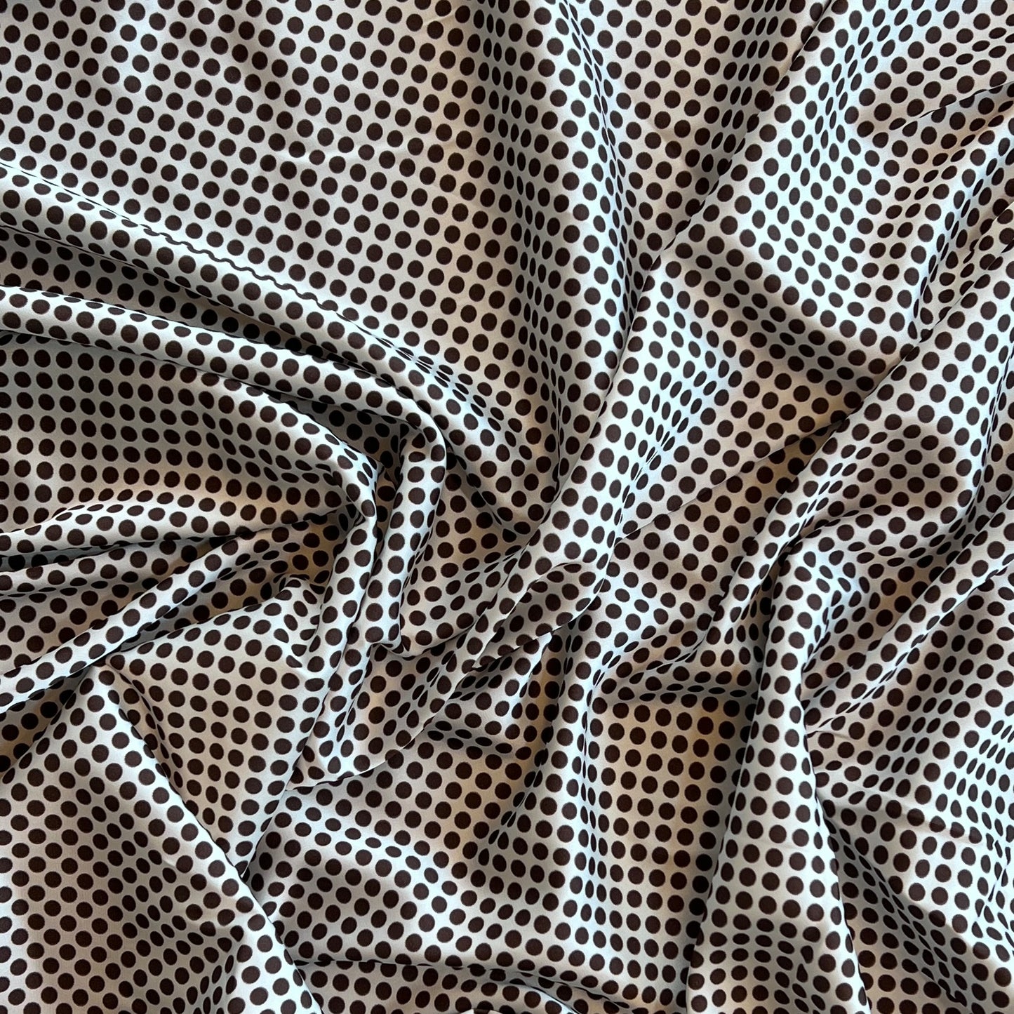 Tela Plana Color Poliéster seda Argel Satin Print Dot #4