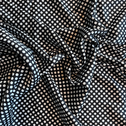 Tela Plana Color Poliéster seda Argel Satin Print Dot #4