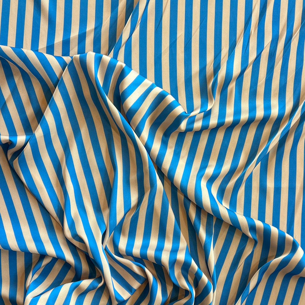 Tela Plana Color Poliéster seda Argel Satin Print Raya #6