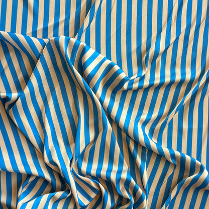 Tela Plana Color Poliéster seda Argel Satin Print Raya #6